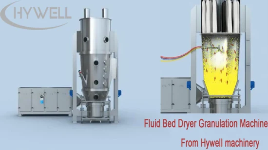 Granulador de fluido GMP da série FL / leito fluidizado / máquina de granulação /farmacêutica