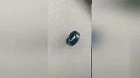 Vácuo de anel de aço de titânio escovado fosco de 8 mm